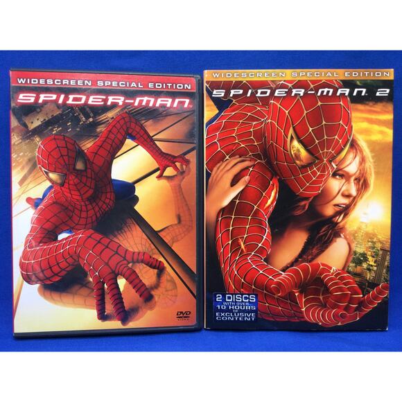 Spider Man Special Edition and Spider Man 2 DVD lot of 2 - Picture 1 of 6